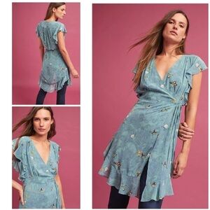 Feather Bone Anthropologie Osuna
Butterfly Wrap Dress/Tunic Sheer